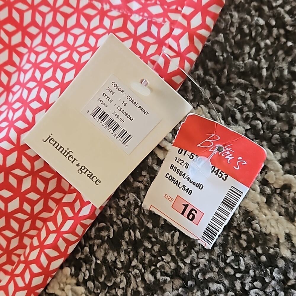 Jennifer & Grace Stretch Spandex Pull On Ankle Pants size 16 - Picture 10 of 11